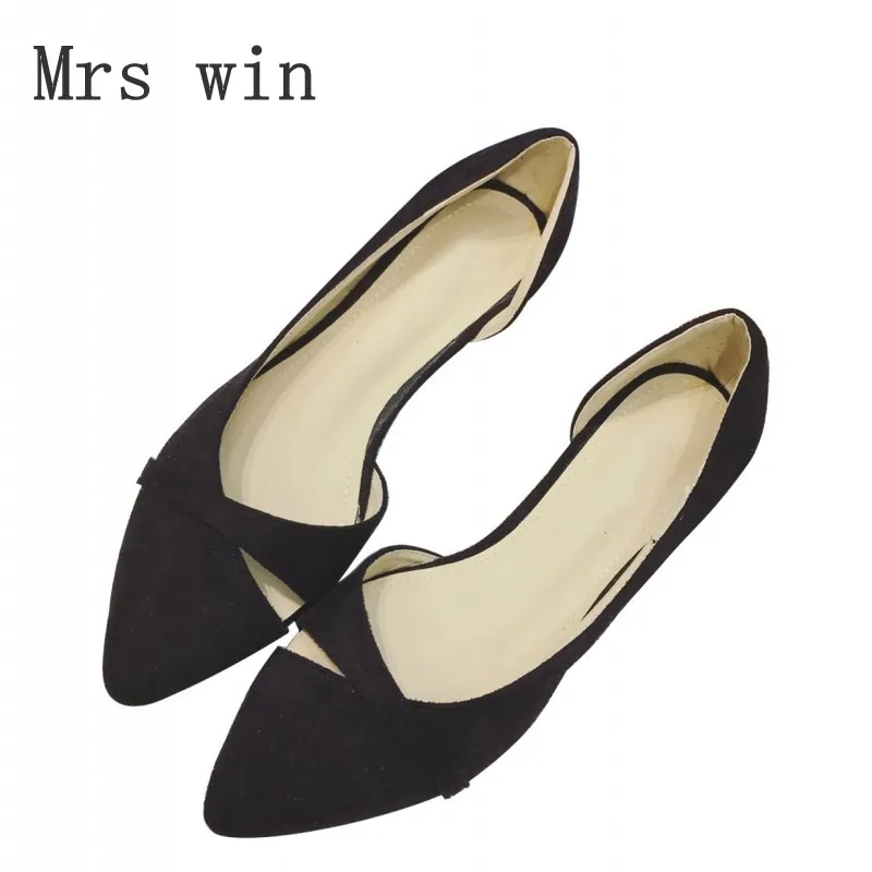 Blue Sexy Pointed Toe Women's Low Heel D'Orsay Shoes Flock Spike Heels