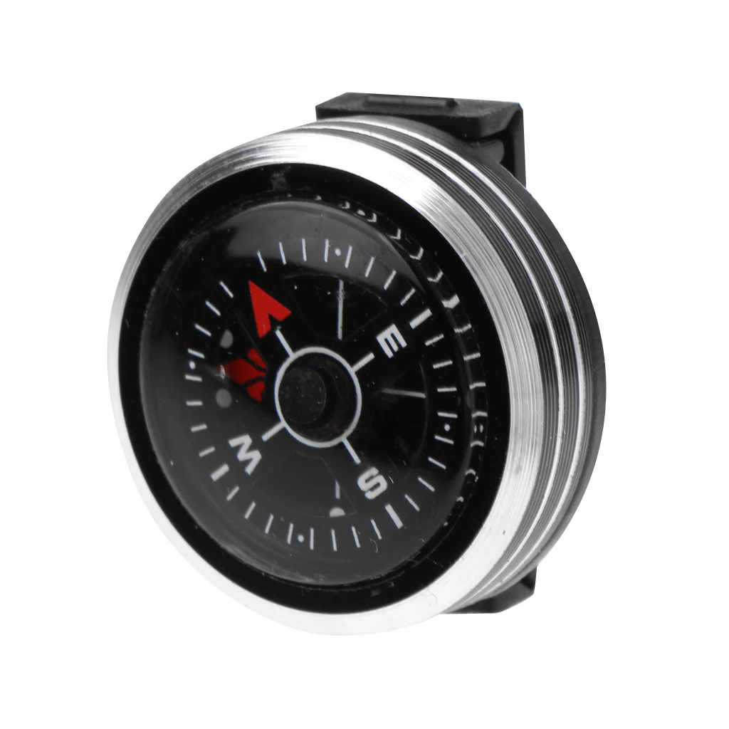 Outdoor Camp Hiking Walking Mini Slide on Watchband Compass Wrist Compass - Direction Guide Survival Tool