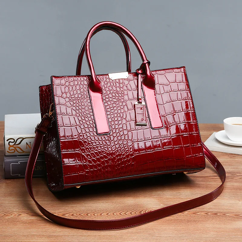 Bags for women 2018 high quality Handbag femal fashion with wallet shoulder Pu Leather Crocodile pattern bolsa feminina bag Bags for women 2018 high quality Handbag femal fashion with wallet shoulder Pu Leather Crocodile pattern bolsa feminina bag