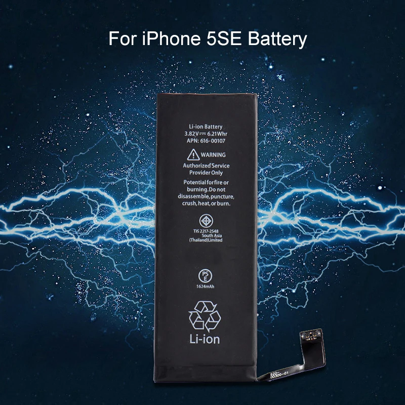 

Phone Battery 3.82V 1624MAH Replacement Internel Li-ion Battery For iPhone 5SE Built-in Lithium Battery For Appple iPhone 5 SE
