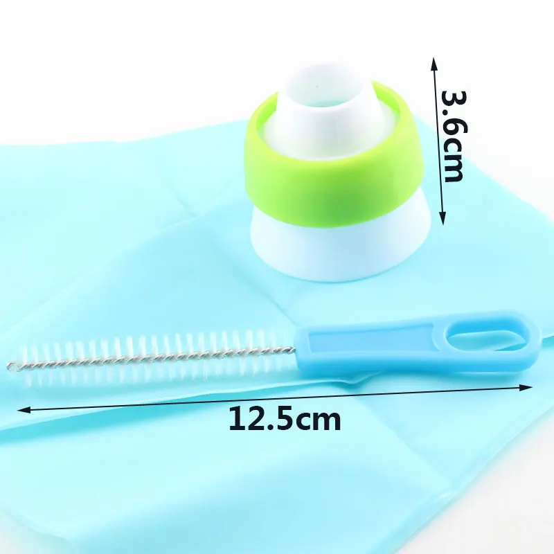 20Pcs Icing Flower Piping Christmas New Year Nozzles Party Russian Tips And 1 Brush 1 Silicone Bag 1 Converter Coupler