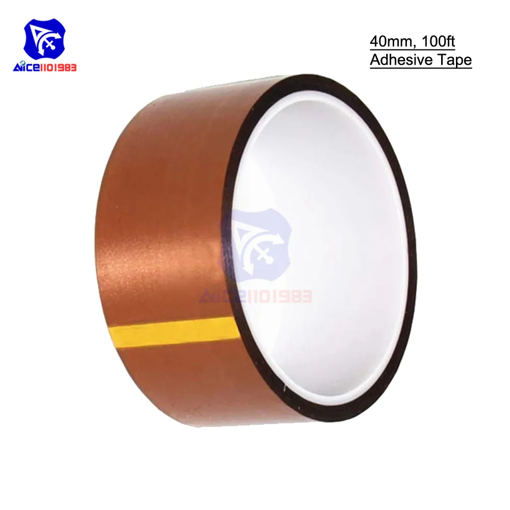 4cm 40mm x 30M 100ft Kapton Tape High Temperature Heat Resistant Polyimide NEW 