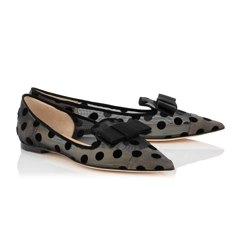 polka dot loafers