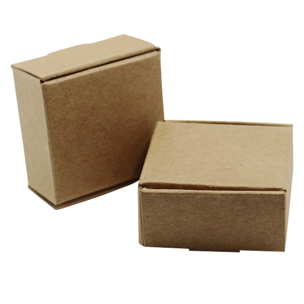 20 шт., натуральная коричневая крафт-бумага, маленькие подарки, упаковочная коробка, картон, картон, Свадебная вечеринка, сделай сам, упаковочная коробка, 67 размеров
