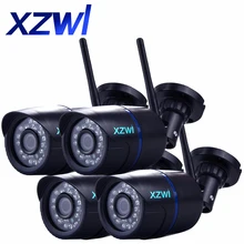 4 PCS 720P HD IP Camera WIFI Onvif 2.4 P2P Smartphone IP65 Waterproof Camera Support 64G SD TF Card 20m Infrared Indoor IP Camer