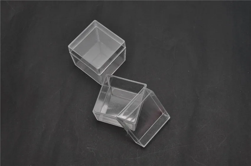 48pcslot Square Wedding Candy Box Plastic Clear Gift Packing Box Transparent Can Open Favor Boxes Baby Shower favor souvenirs (4)