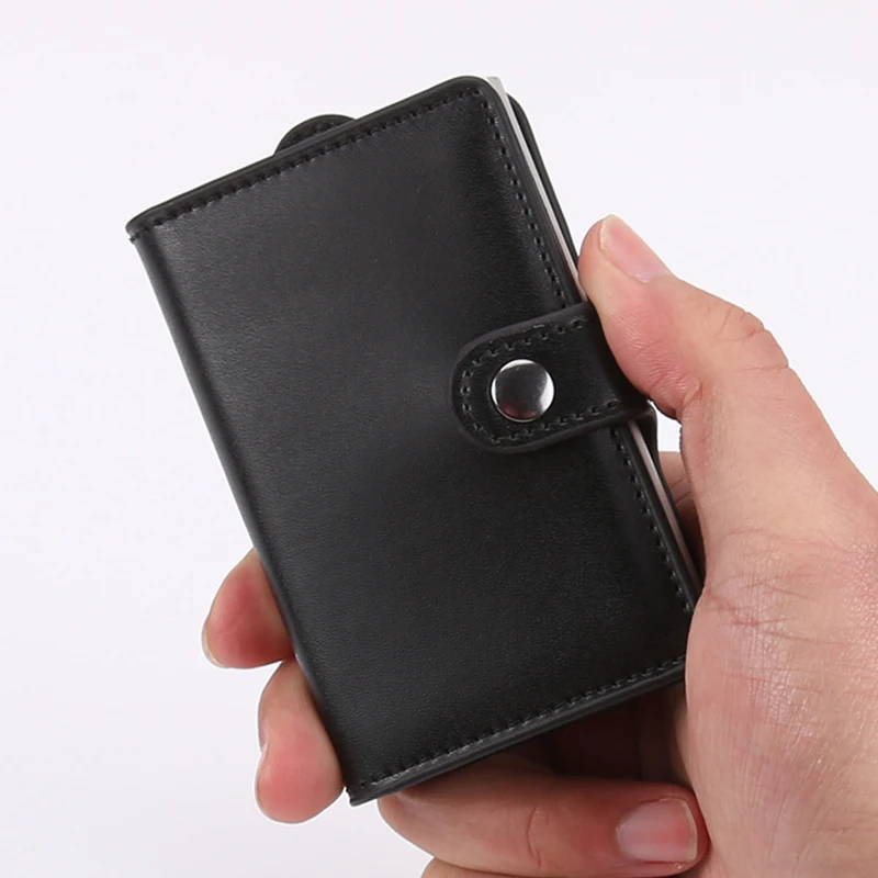 

Fashion Anti Rfid Wallet Menmetal Credit Holder Aluminium Wallet Blocking Reader Lock Bank Card Holder Bank Card Case Protect