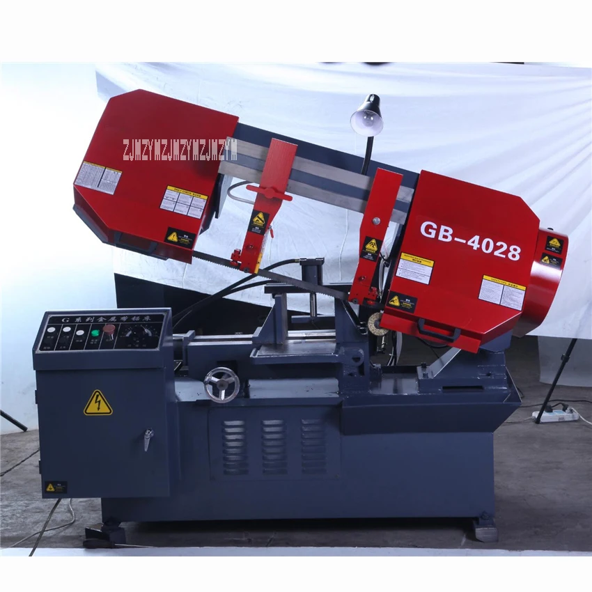 

GB4028 Semi-automatic Horizontal Metal Band Sawing Machine High-quality Band Saw Metal Cutting Machine 380V 2.2KW (400*280mm)