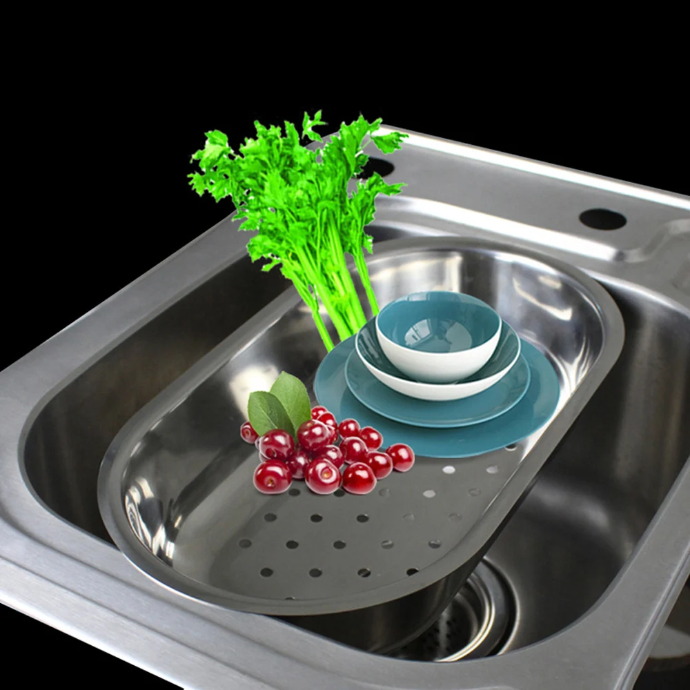 

Talea Popular Tray Stainless Steel Kitchen Fruits Vegetables Draining Dish Bowl Drainer Drying Basket Storage Tray