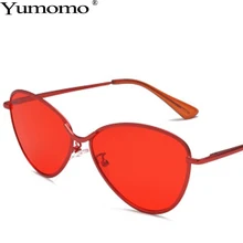 2019 Cat Eye Sunglasses Women Fashion Red Orange Oval Shape Oculos De Sol Feminino Vintage Metal Frame Shades Brand Designer 2019 Cat Eye Sunglasses Women Fashion Red Orange Oval Shape Oculos De Sol Feminino Vintage Metal Frame Shades Brand Designer