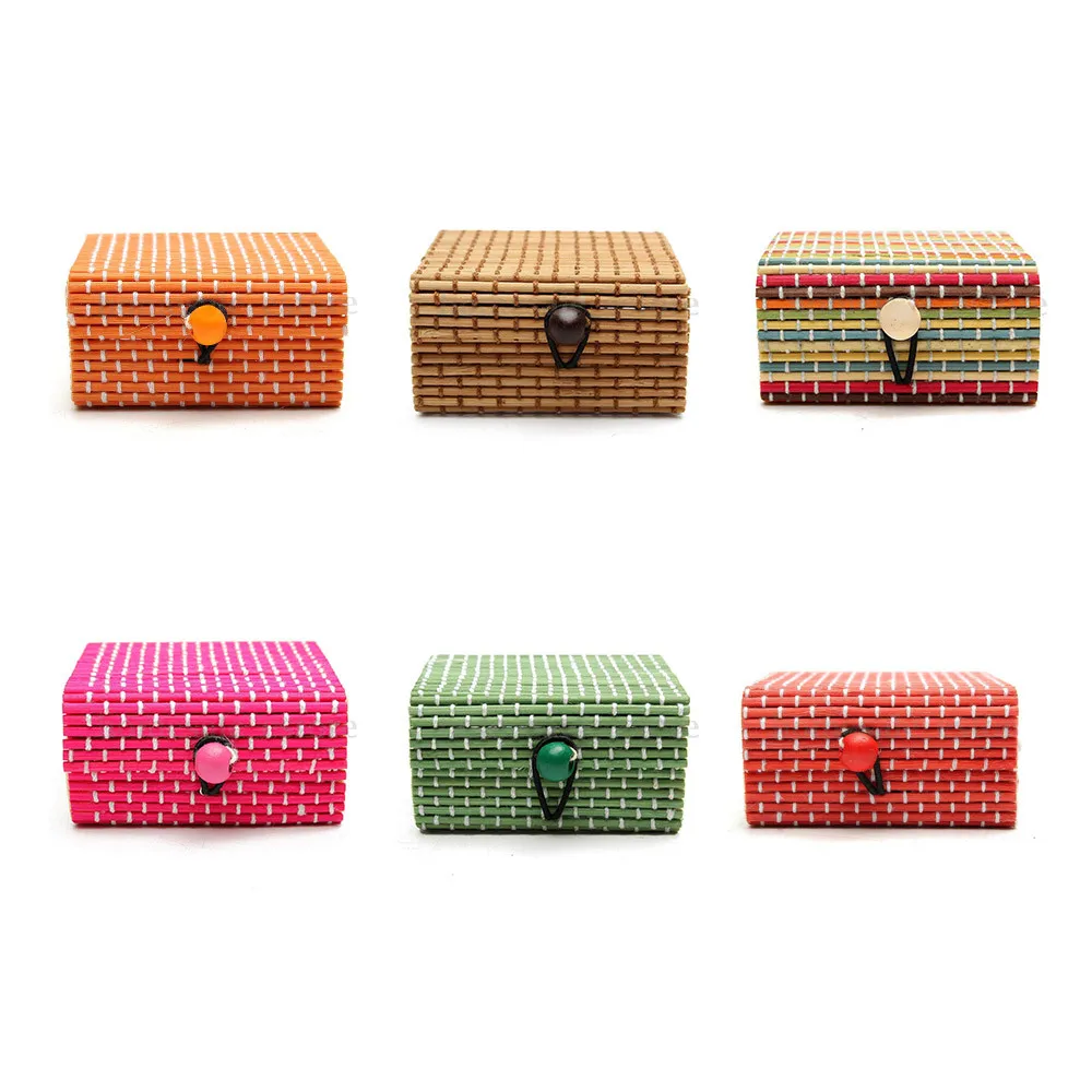 

Fashion Ring Necklace Earrings Bamboo Wooden Case Pendant Jewelry Display Box Storage Boxes Holder Gift #3