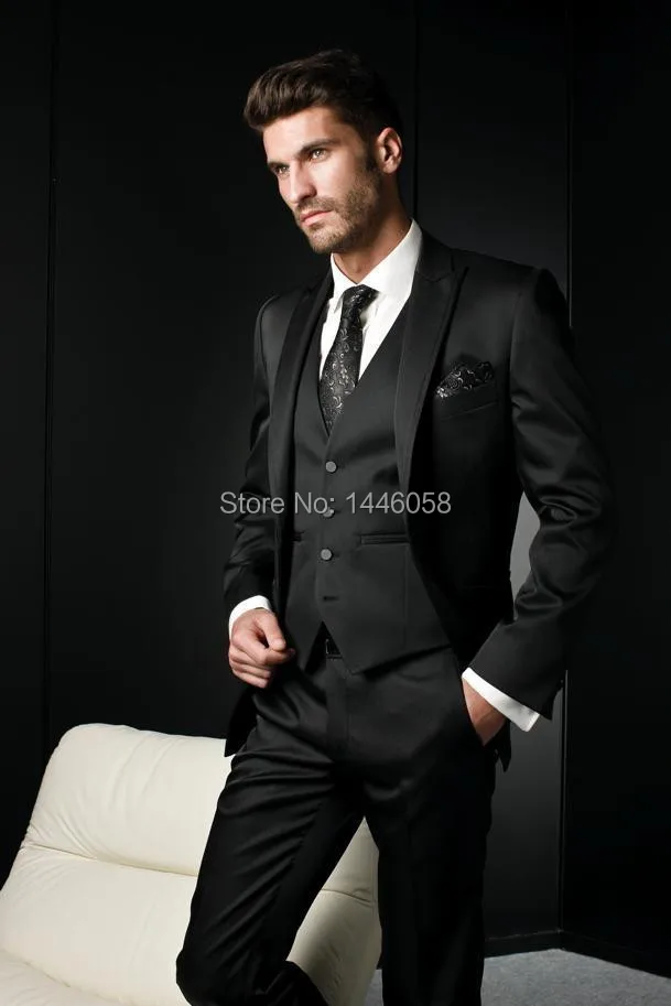 hugo boss black 3 piece suit