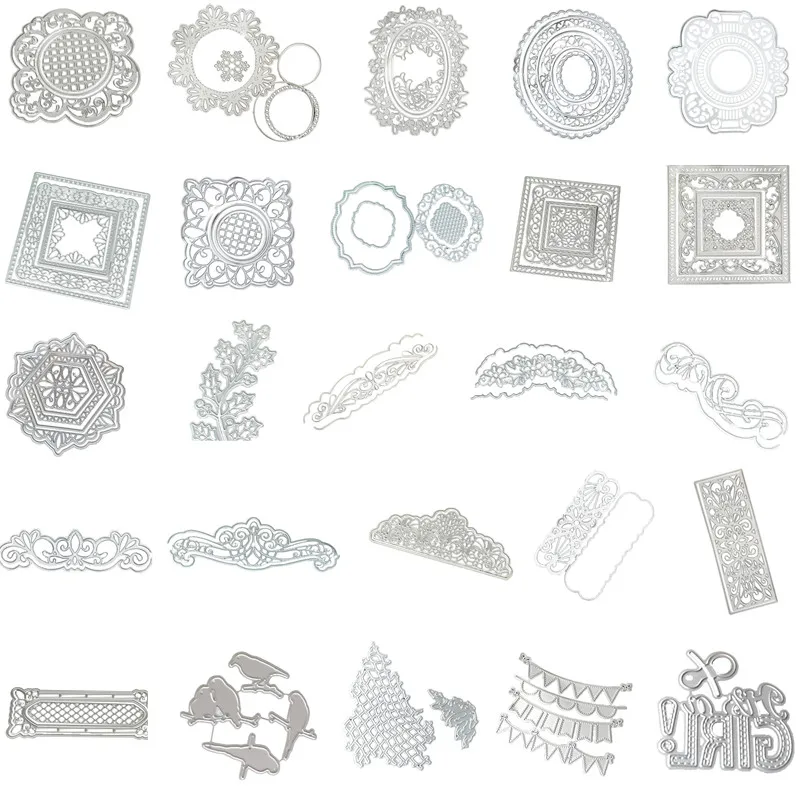

Cutting Die Set Embossing Stencil Template Mold DIY Paper Art Craft Scrapbook Bookmark Greeting Card Decor