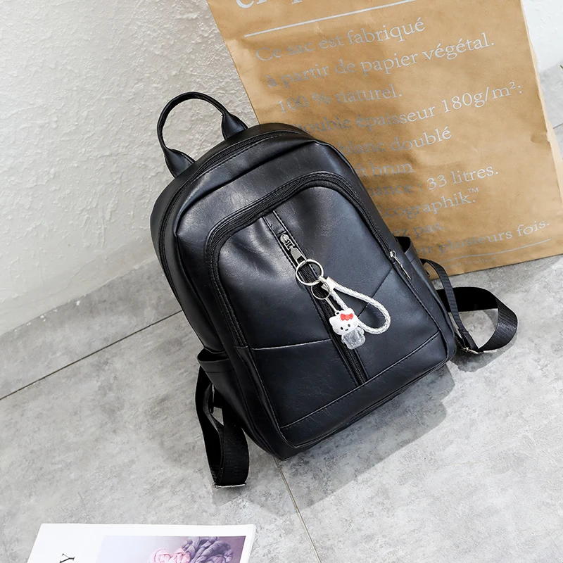 Для женщин кожаный рюкзак Anti-Theft Школа путешествий плеча большая сумка на плечо одноцветное Популярные Рюкзаки для Для женщин