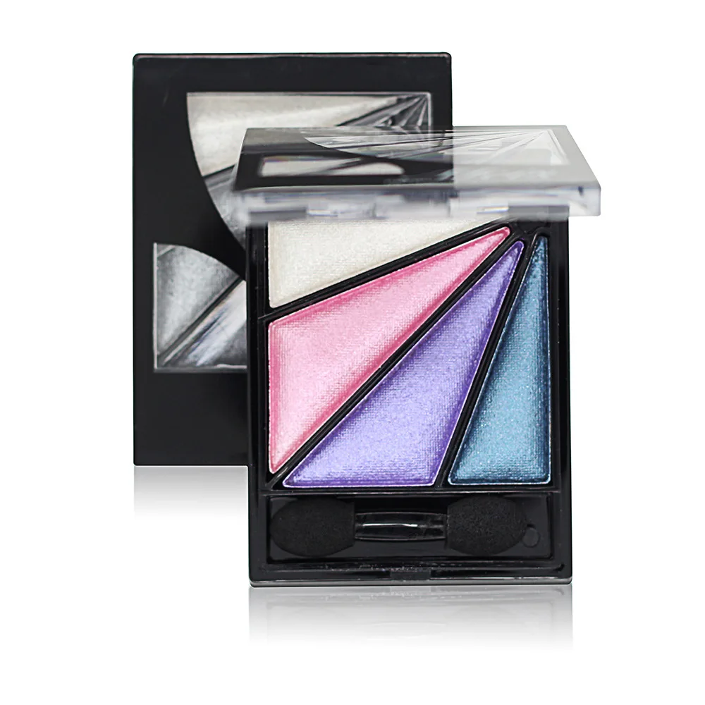 Newest eyes Sparkling pearl earth color 4 color eye shadow easy to color saturation No blooming eye shadow
