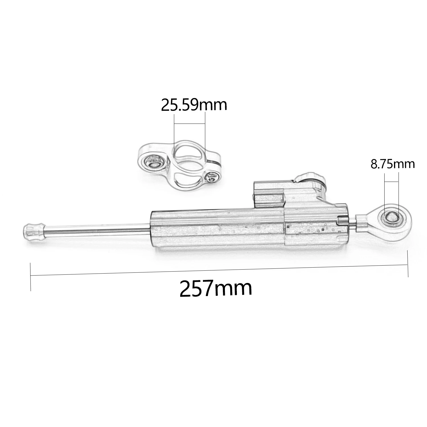 Universal Motorcycle Aluminum Adjustable Steering Damper Stabilizer For Yamaha NMAX 125 155 BMW K 1600 GT G 310 GS F750GS C650GT