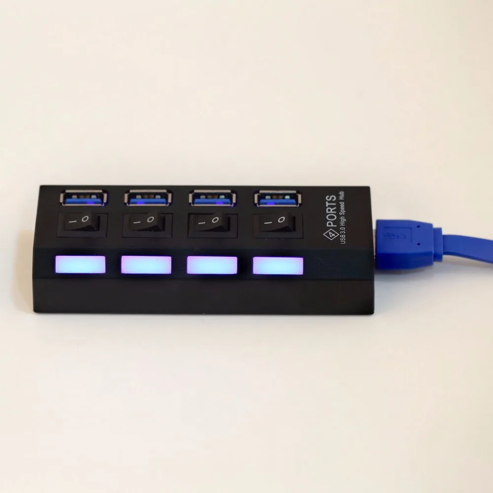 Хит продаж концентратор USB 3 0 4 порта супер скорость 5 Гбит/с портовый с
