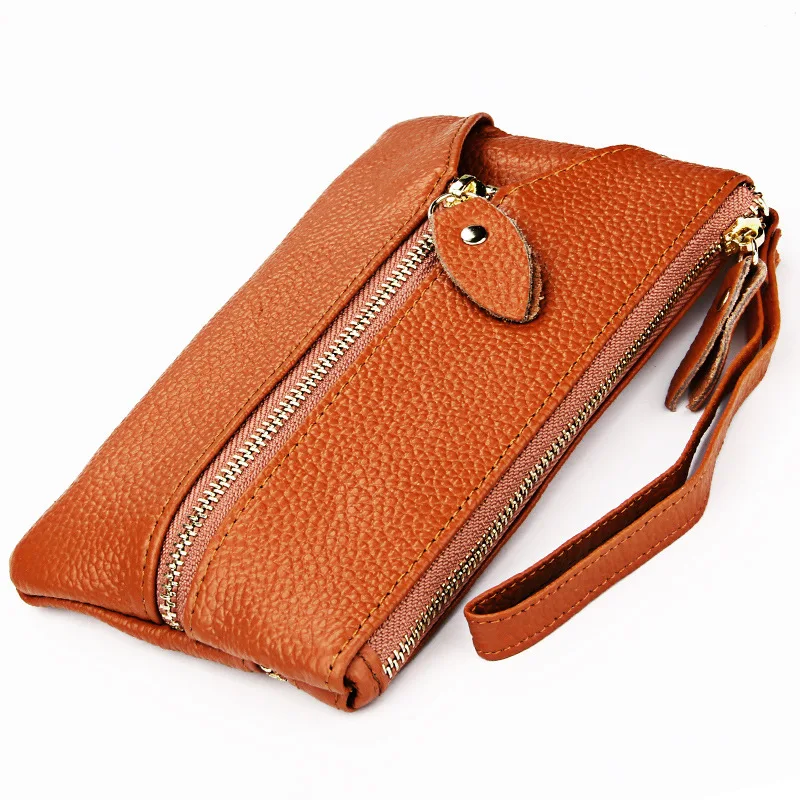 

2019 New fashion multi-function coin purse key bag 100% genuine leather key case women wallets ladies car key holder housekeeper