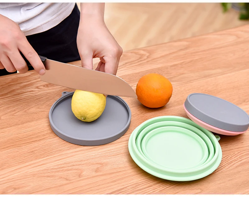 TUUTH Silicone Lunch Box Portable Folding Bowl Eco-Friendly Matetial Food Container For Picnic Office Workers School A5