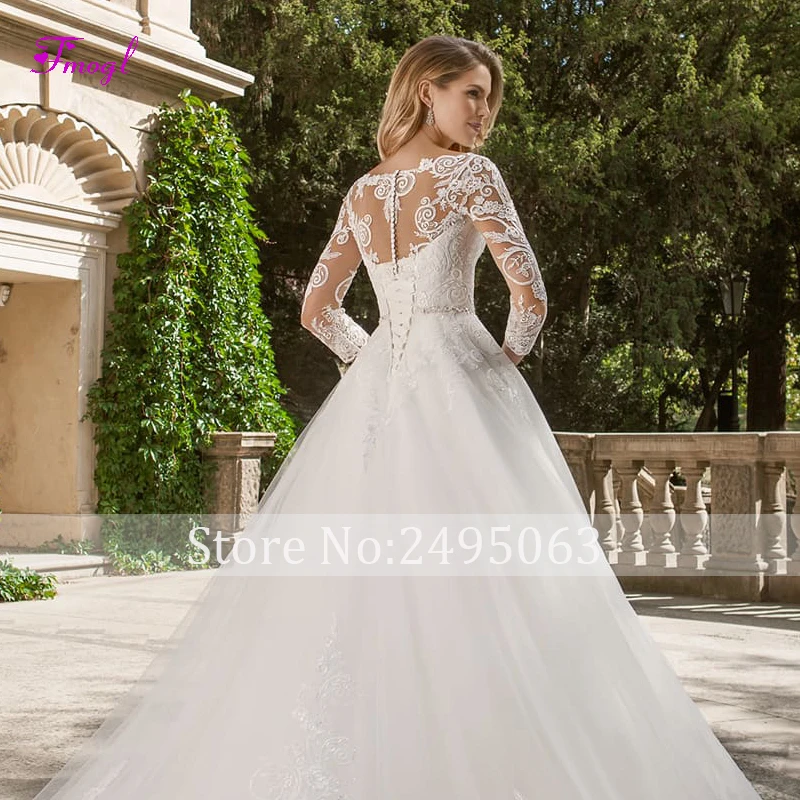 Fmogl сексуальное платье с v-образным вырезом и аппликацией на пуговицах, а-силуэт, свадебное платье принцессы, Роскошное винтажное свадебное платье с кристаллами, Vestido de Noiva
