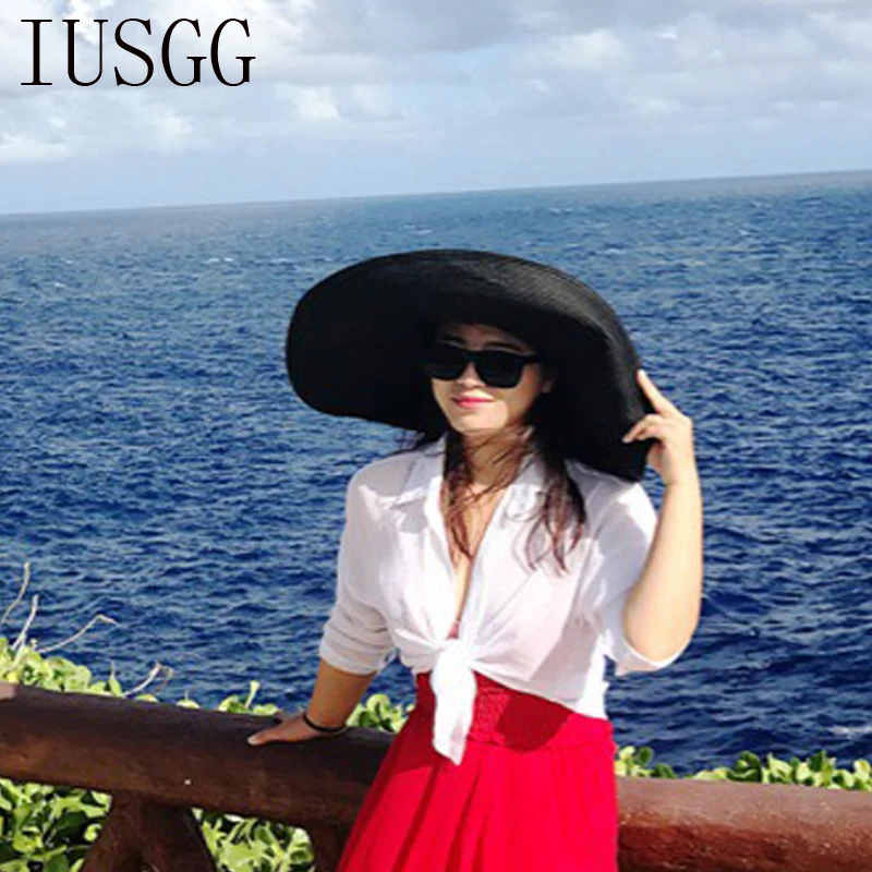 black floppy hat beach