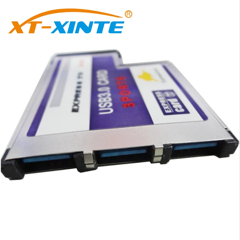 XT-XINTE BC718 Тетрадь USB 3,0 адаптер карты PCI Express 3-Порты и разъёмы USB 3,0 54 мм FL1100 карты расширения для ноутбука