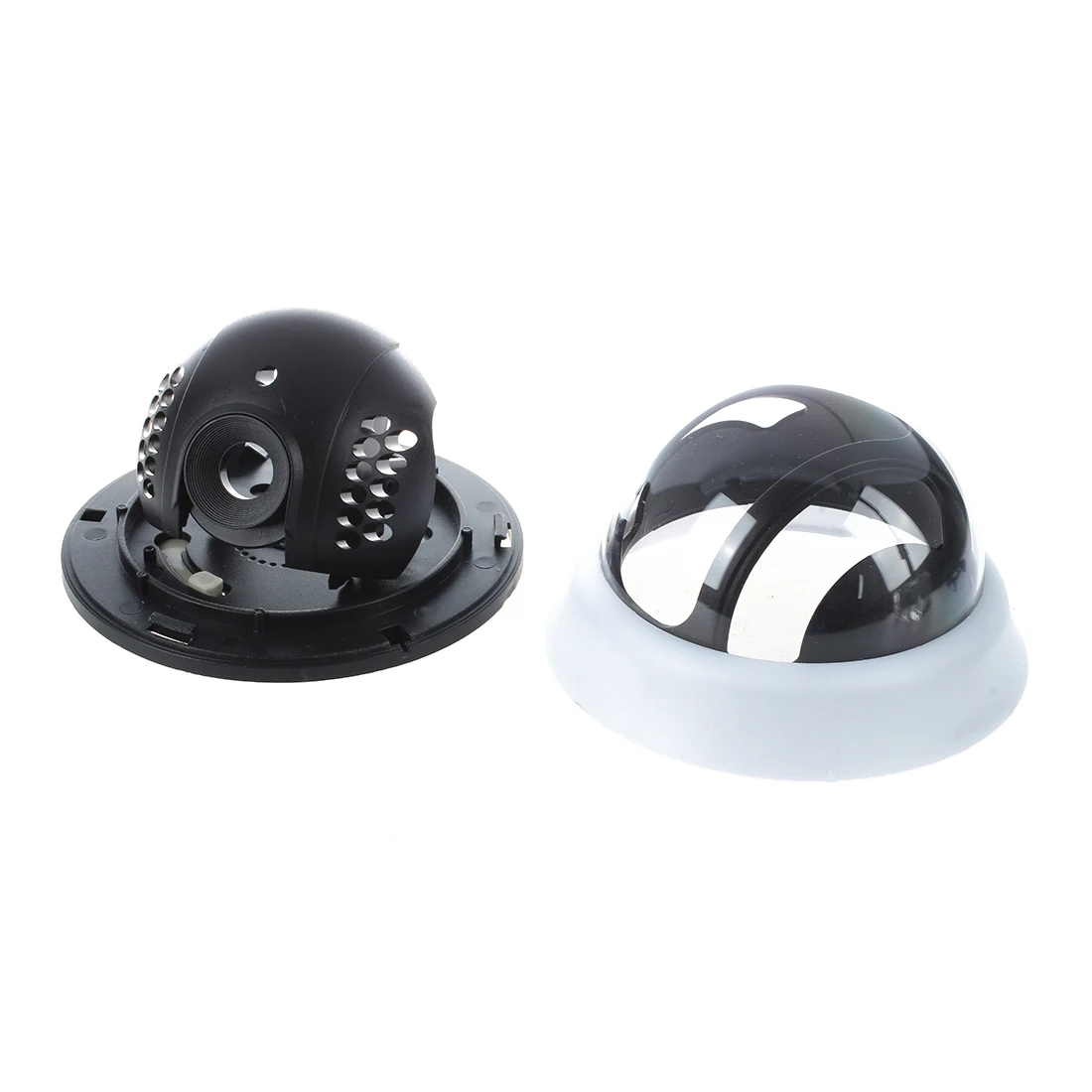 

5 Packs Outdoor CCTV Camera Black White Plastic Shell Round Dome Housing
