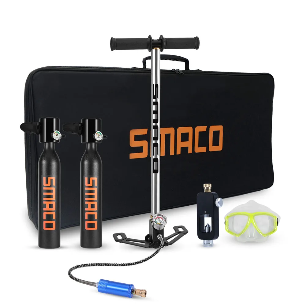 

2019 NEW SMACO Diving Equipment Mini Scuba Diving Cylinder Scuba Oxygen Tank for Snorkeling Underwater Breathing Accessories