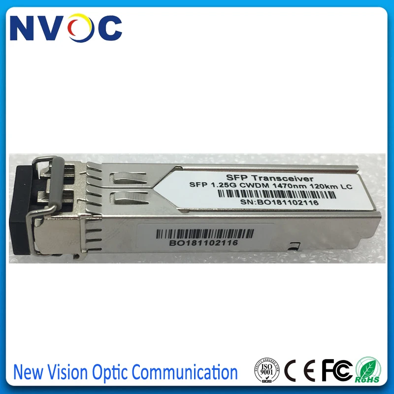 5 шт./лот 1 25G CWDM SFP 120KM 1470 1610 1490 1530 1570 1510 1550 1330 1370 1350nm LC волоконный приемопередатчик