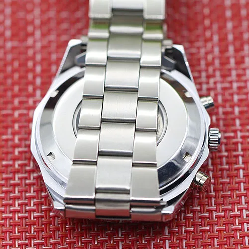  Men Hand-Winding Skeleton Automatic Mechanical Stainless Steel Sport Wrist Watch Military army clock