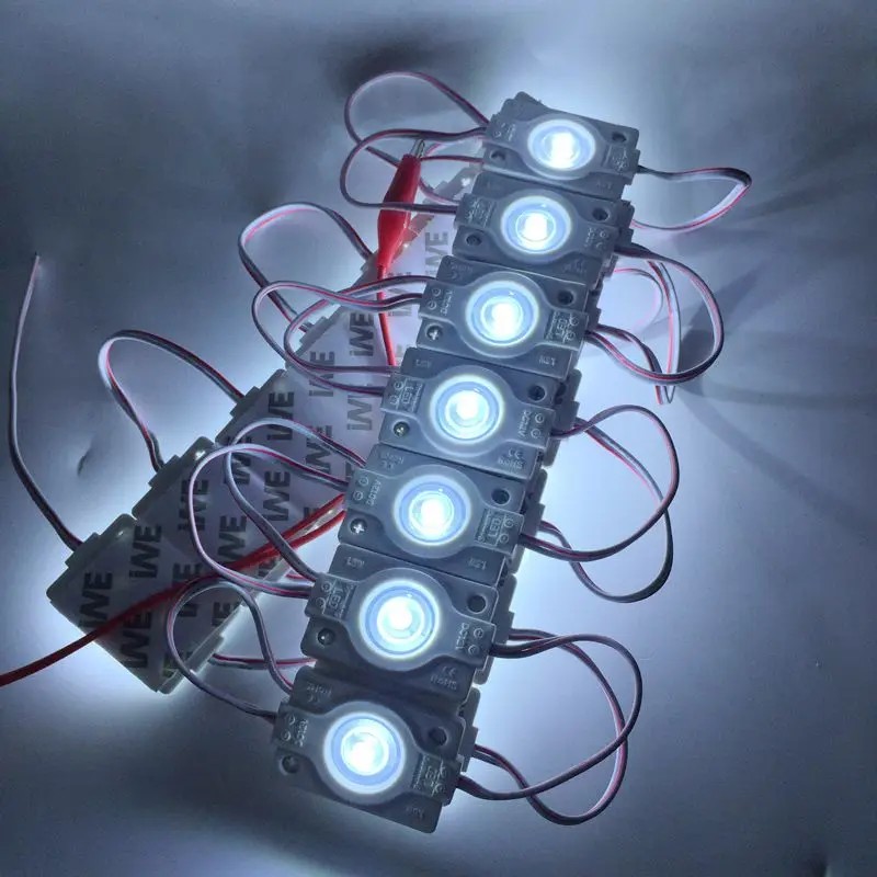 100 шт./лот 1 5 Вт DC12V светодиодный модуль 3030 SMD с выпуклыми линзами