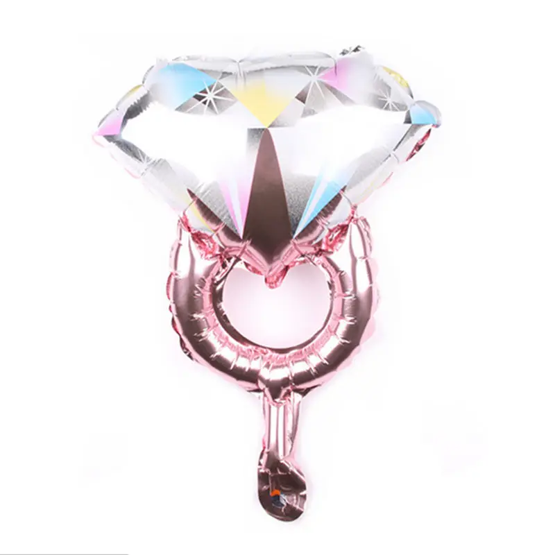 

TSZWJ B-029 New Mini Diamond Ring Aluminum Balloon Balloon Wedding Party Wedding Room Decoration Balloons Wholesale