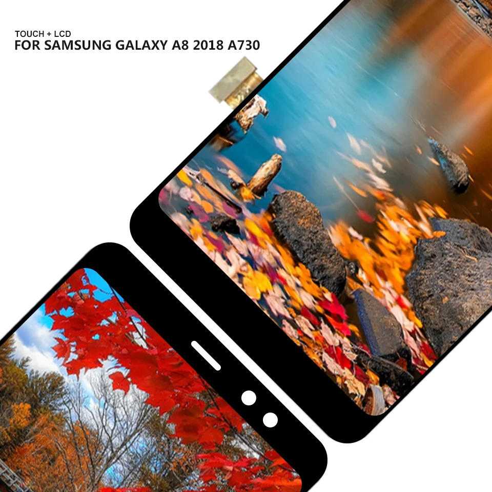 AMOLED lcd для samsung Galaxy A8+ A8 Plus A730x A730 lcd дисплей кодирующий преобразователь сенсорного экрана в сборе+ Инструменты