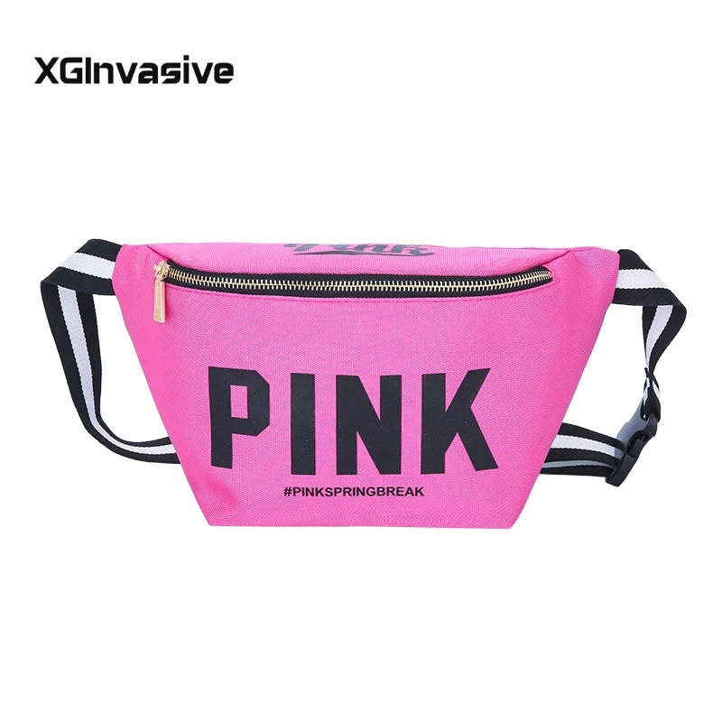 

cangurera para la cintura mujer 2019 Pink Fanny Packs Unisex Waist Bag Girls Pocket Diagonal Cross Bag Belt Bag bum bag