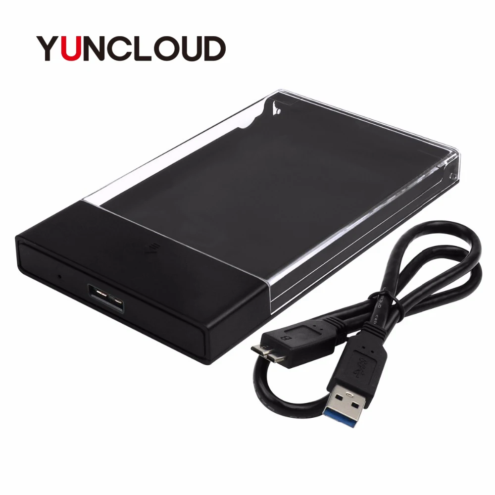 YUNCLOUD Micro B External Hard Drive Enclosure 5Gbps High Speed USB3.0
