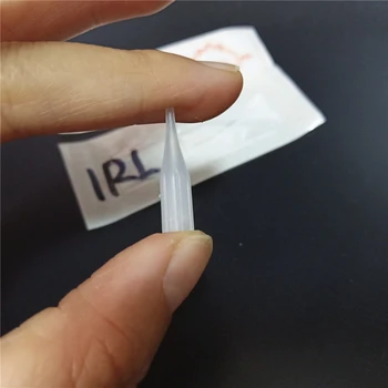 

50pcs 1RL Individual Package Disposable Plastic Permanent Makeup Nozzle Tips for Permanent Tattoo Makeup Needle Small Size
