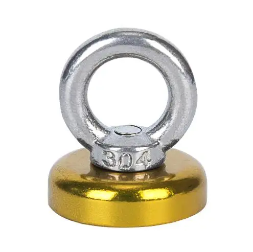 Красочные спасательные неодимовые магнитные кольца с магнитным крюком тяговое усилие 29 кг или 15 кг супер сильные редкоземельные перманентные магниты - Цвет: 1PC D25 Yellow