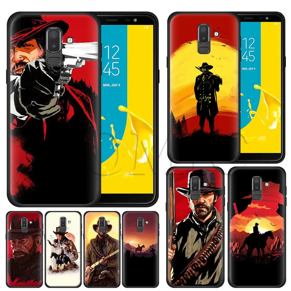 

Red Dead Redemption 2 Silicone Case for Samsung Galaxy J8 J6 J4 Plus 2018 M30 M20 S10 Plus S10e Black Soft TPU Cover