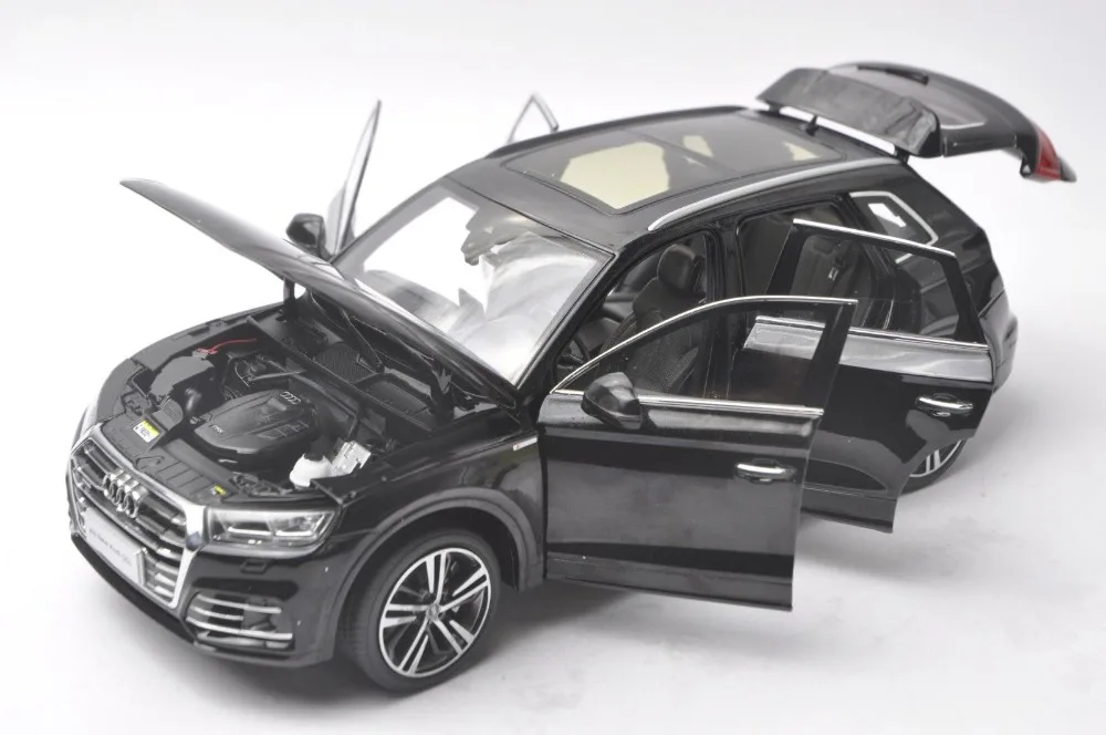 1:18 литья под давлением модель для Audi Q5L Q5 черный Внедорожник сплав игрушечный автомобиль миниатюрная коллекция подарки