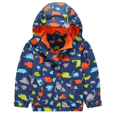 Непромокаемые 5000 мм теплые непромокаемые ветрозащитные куртки для маленьких мальчиков и девочек, Детское пальто, верхняя одежда для детей, От 3 до 12 лет - Цвет: blue 1