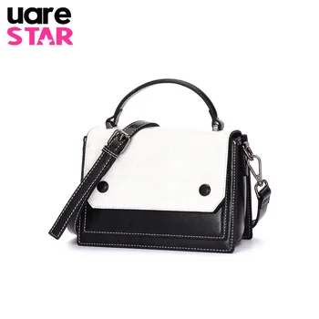 

2019 genuine leather women's handbag luxury brand design crossbody bags for women ladies leather shoulder messenger bags INS HOT