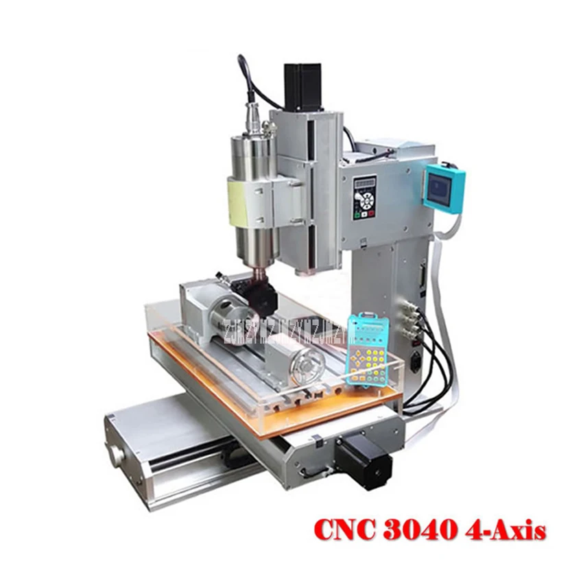 Small 3040 4 Axis CNC Engraving Machine Column Type Engraver Machine