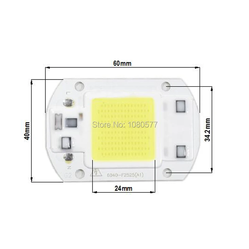 5 шт.-10 шт. AC220V 50 Вт умный IC светодиодный Cob чип лампа AC 220 В 50 Вт красный зеленый синий теплый белый светильник Светодиодный прожектор светильник наружный светильник