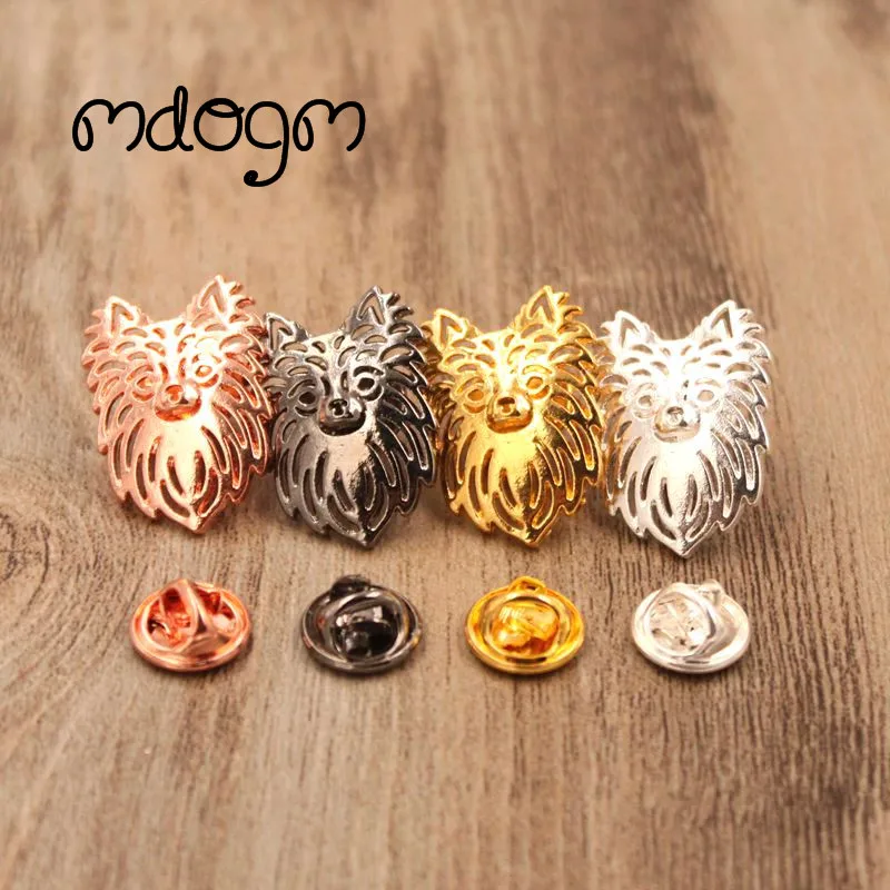 

Mdogm 2019 Chihuahua Dog Animal Brooches And Pins Suit Cute Funny Metal Small Father Collar Badges Gift For Male Men B035