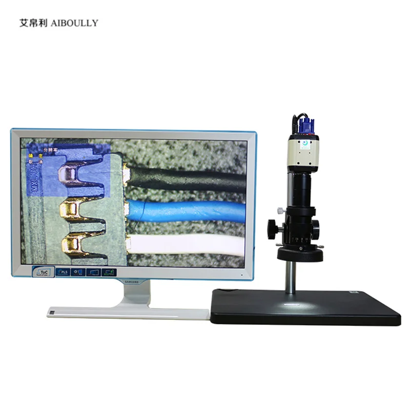 

AIBOULLY-Video Microscope Zoom 180 Times the Phone Repair Diagnostic Equipment Hardware Electronic PCB Welding Microscopio