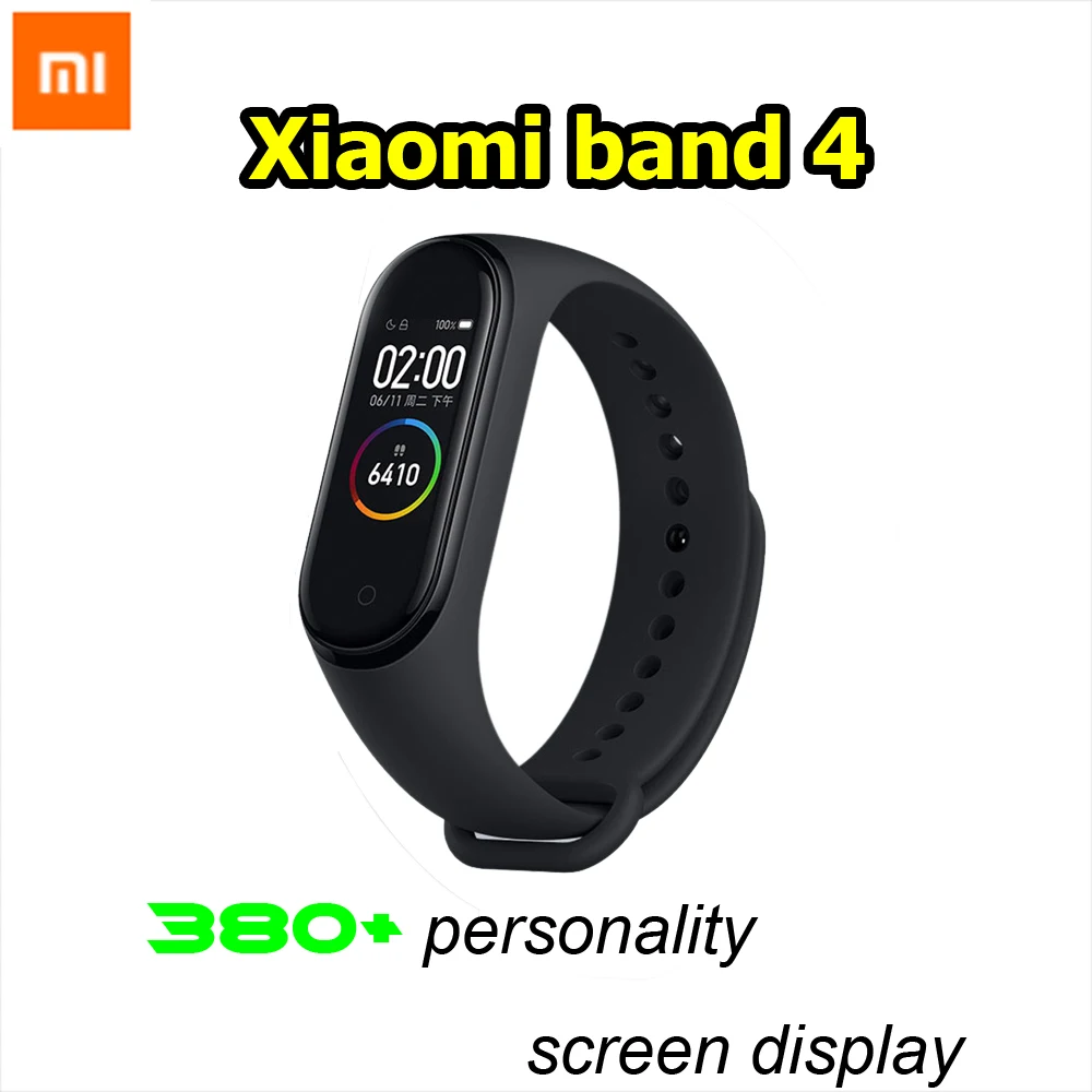 

Xiaomi Mi Band 4 Miband 4 Bluetooth 5.0 Wristband Fitness Bracelet AMOLED Color Touch Screen Music AI Heart Rate