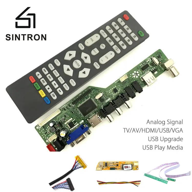 [Sintron] HDMI VGA Аудио Универсальный ЖК-дисплей ТВ монитор экран контроллер драйвер платы PC/VGA/HDMI/USB интерфейс DIY Kit программируемый