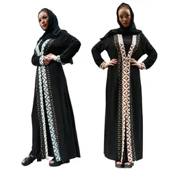 Дубай Турецкая абайа халат Бангладеш Исламская одежда для женщин Восточный халат из марокена abaya Djellaba кафтан хиджаб вечернее платье