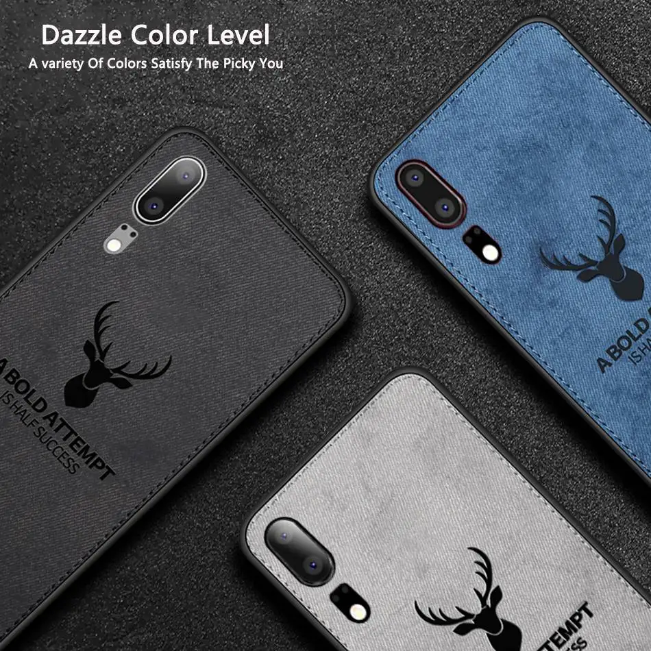 

Case For Huawei P20 Lite Case Pro Cloth Deer Cover For Honor 10 V10 8X Note 10 9 Mate 20 P10 Lite Nova 3 3i Case P Smart Plus