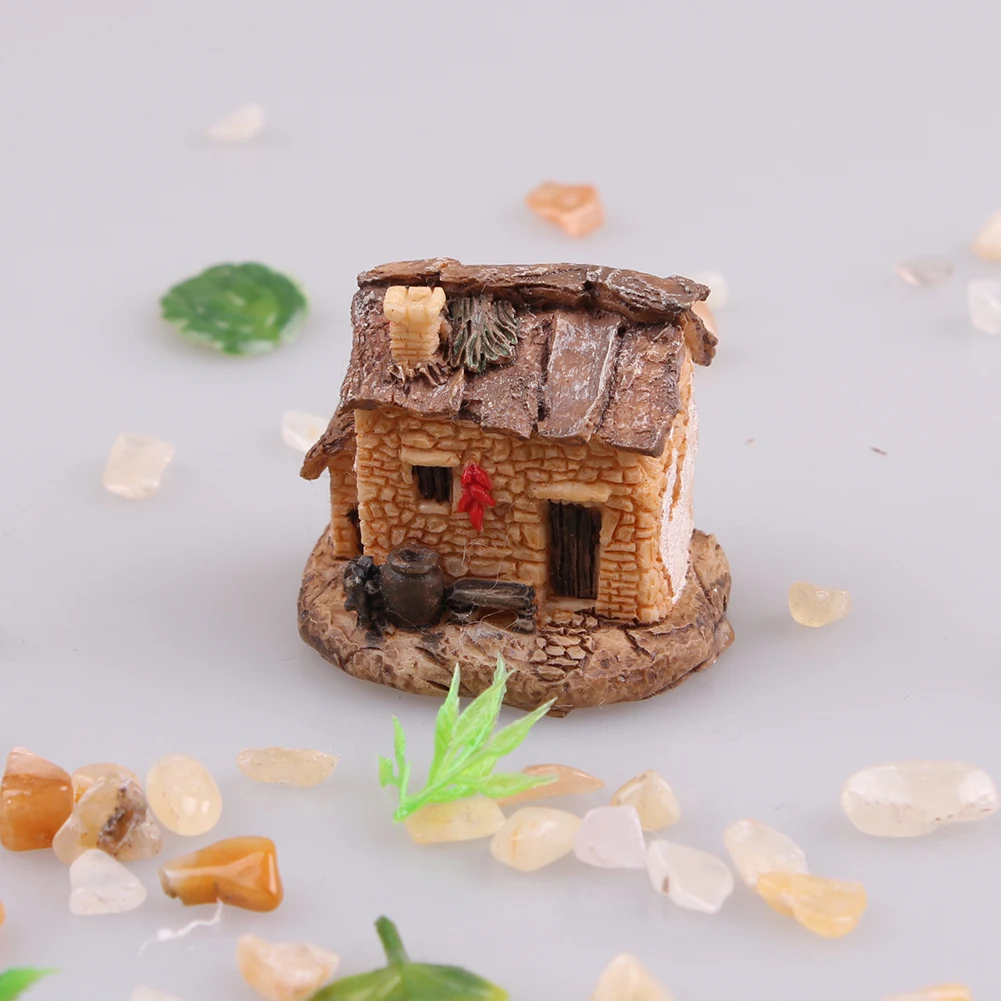 10 видов стилей миниатюрный замок из смолы мини пейзаж Сказочный садовый домик Декор Ремесло для украшения дома и сада